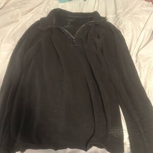 grey calvin klein half zip up